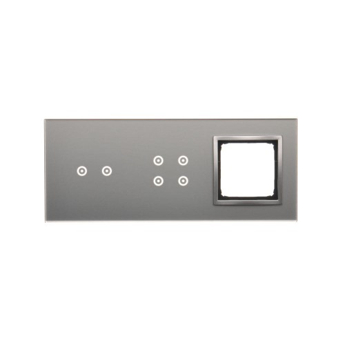 Panel dotykowy 3 moduły Simon 54 Touch DSTR3240/71 Kontakt-Simon srebrna mgła