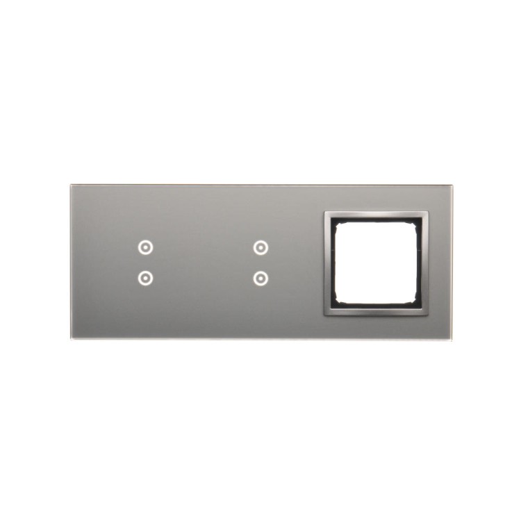 Panel dotykowy 3 moduły Simon 54 Touch DSTR3330/71 Kontakt-Simon srebrna mgła