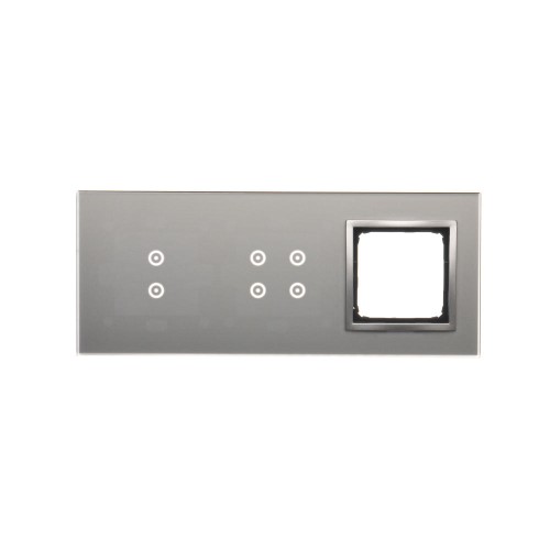 Panel dotykowy 3 moduły Simon 54 Touch DSTR3340/71 Kontakt-Simon srebrna mgła
