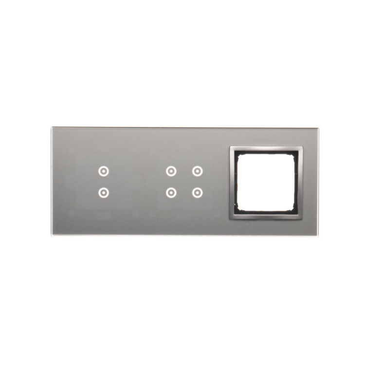 Panel dotykowy 3 moduły Simon 54 Touch DSTR3340/71 Kontakt-Simon srebrna mgła