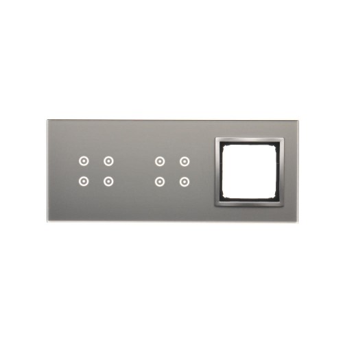 Panel dotykowy 3 moduły Simon 54 Touch DSTR3440/71 Kontakt-Simon srebrna mgła