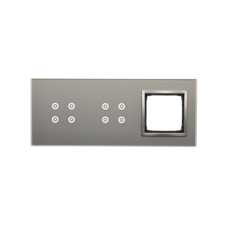 Panel dotykowy 3 moduły Simon 54 Touch DSTR3440/71 Kontakt-Simon srebrna mgła
