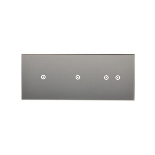 Panel dotykowy 3 moduły Simon 54 Touch DSTR3112/71 Kontakt-Simon srebrna mgła
