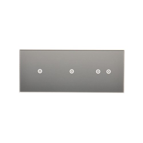 Panel dotykowy 3 moduły Simon 54 Touch DSTR3112/71 Kontakt-Simon srebrna mgła