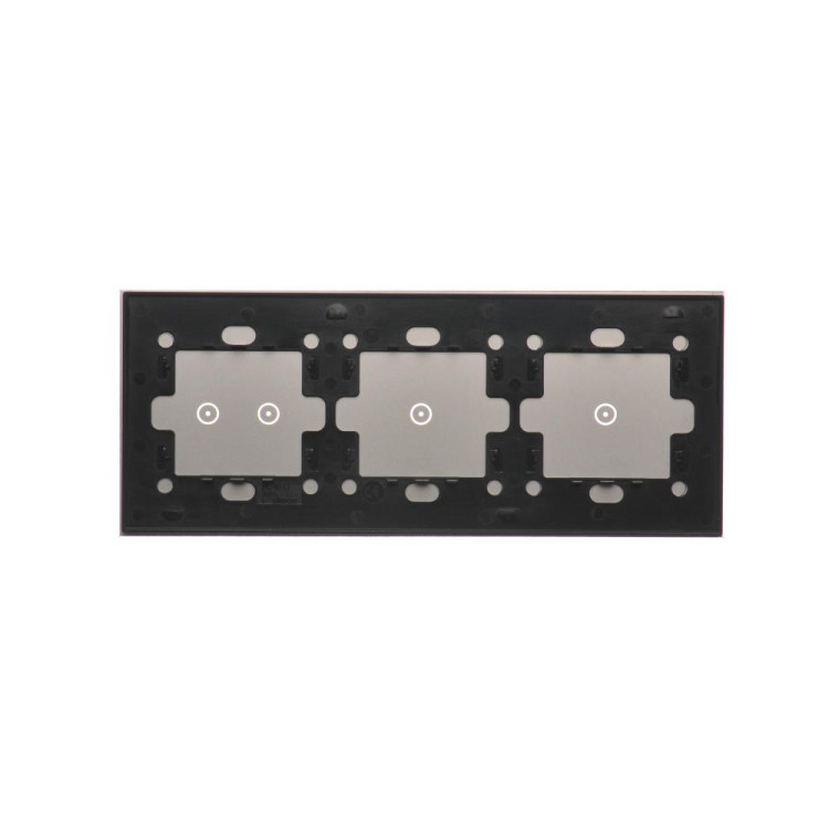 Panel dotykowy 3 moduły Simon 54 Touch DSTR3112/71 Kontakt-Simon srebrna mgła
