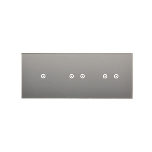 Panel dotykowy 3 moduły Simon 54 Touch DSTR3122/71 Kontakt-Simon srebrna mgła