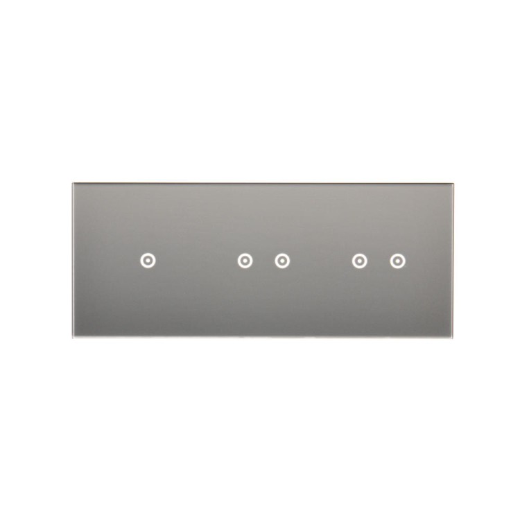 Panel dotykowy 3 moduły Simon 54 Touch DSTR3122/71 Kontakt-Simon srebrna mgła