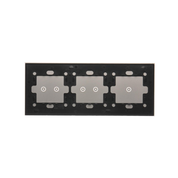 Panel dotykowy 3 moduły Simon 54 Touch DSTR3122/71 Kontakt-Simon srebrna mgła