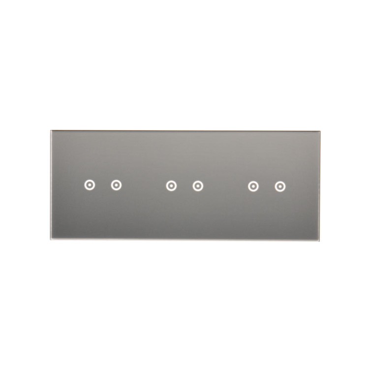 Panel dotykowy 3 moduły Simon 54 Touch DSTR3222/71 Kontakt-Simon srebrna mgła