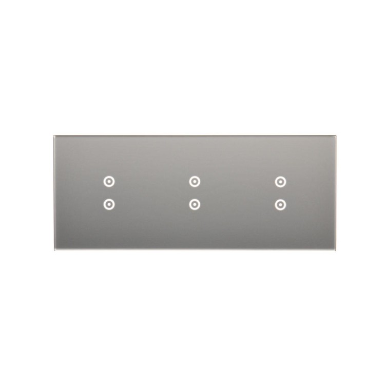 Panel dotykowy 3 moduły Simon 54 Touch DSTR3333/71 Kontakt-Simon srebrna mgła