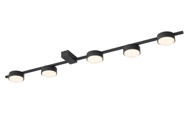 Lampa sufitowa plafon Industrialna Loft PILLS BLACK V 8262 NOWODVORSKI Lighting 5x GX53 nowoczesna oprawa oświetleniowa metalowa nad stół blat wyspę czarna Inspiracje Premium