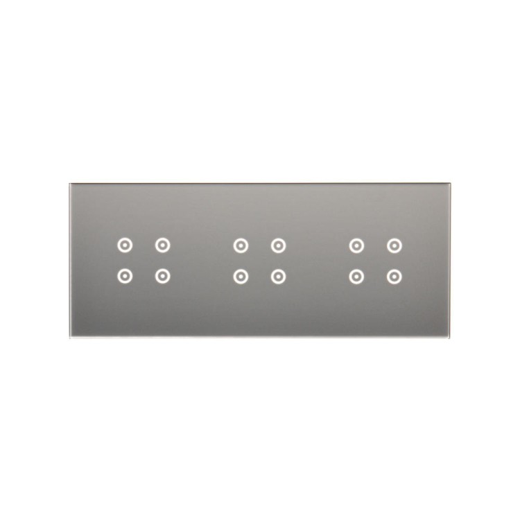 Panel dotykowy 3 moduły Simon 54 Touch DSTR3444/71 Kontakt-Simon srebrna mgła