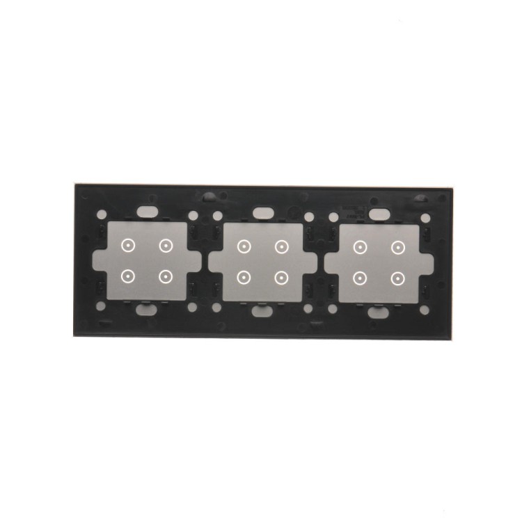 Panel dotykowy 3 moduły Simon 54 Touch DSTR3444/71 Kontakt-Simon srebrna mgła