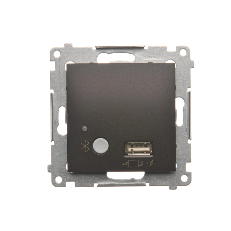 Odbiornik Bluetooth z ładowarką USB Simon 54 D7501385.01/46 Kontakt-Simon brąz mat, metalizowany
