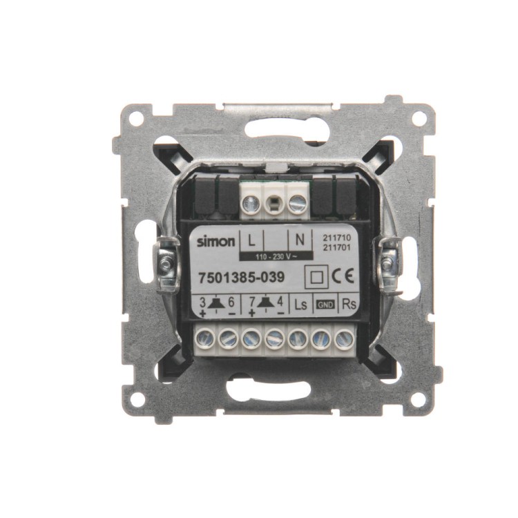 Odbiornik Bluetooth z ładowarką USB Simon 54 D7501385.01/48 Kontakt-Simon antracyt, metalizowany