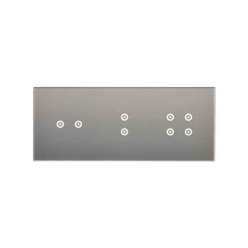 Panel dotykowy 3 moduły Simon 54 Touch DSTR3234/71 Kontakt-Simon srebrna mgła