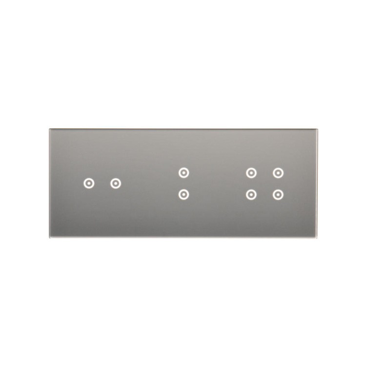 Panel dotykowy 3 moduły Simon 54 Touch DSTR3234/71 Kontakt-Simon srebrna mgła