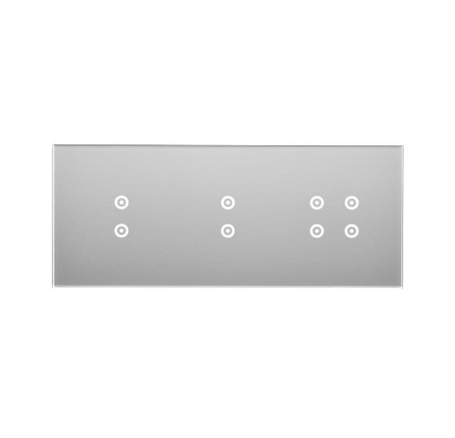 Panel dotykowy 3 moduły Simon 54 Touch DSTR3334/71 Kontakt-Simon srebrna mgła