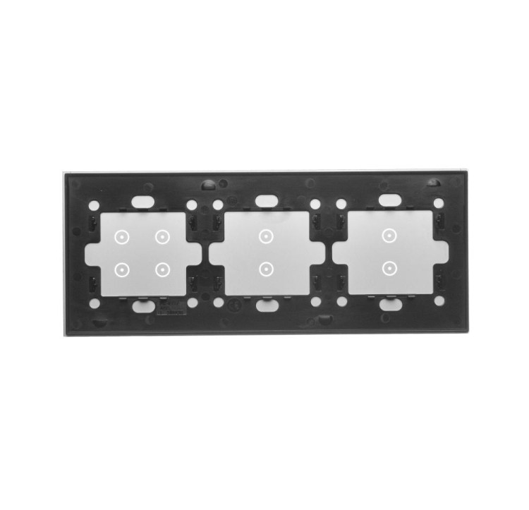 Panel dotykowy 3 moduły Simon 54 Touch DSTR3334/71 Kontakt-Simon srebrna mgła