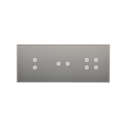 Panel dotykowy 3 moduły Simon 54 Touch DSTR3324/71 Kontakt-Simon srebrna mgła