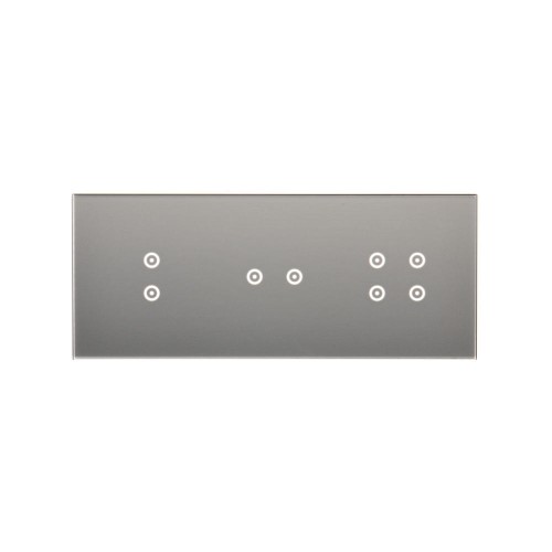 Panel dotykowy 3 moduły Simon 54 Touch DSTR3324/71 Kontakt-Simon srebrna mgła