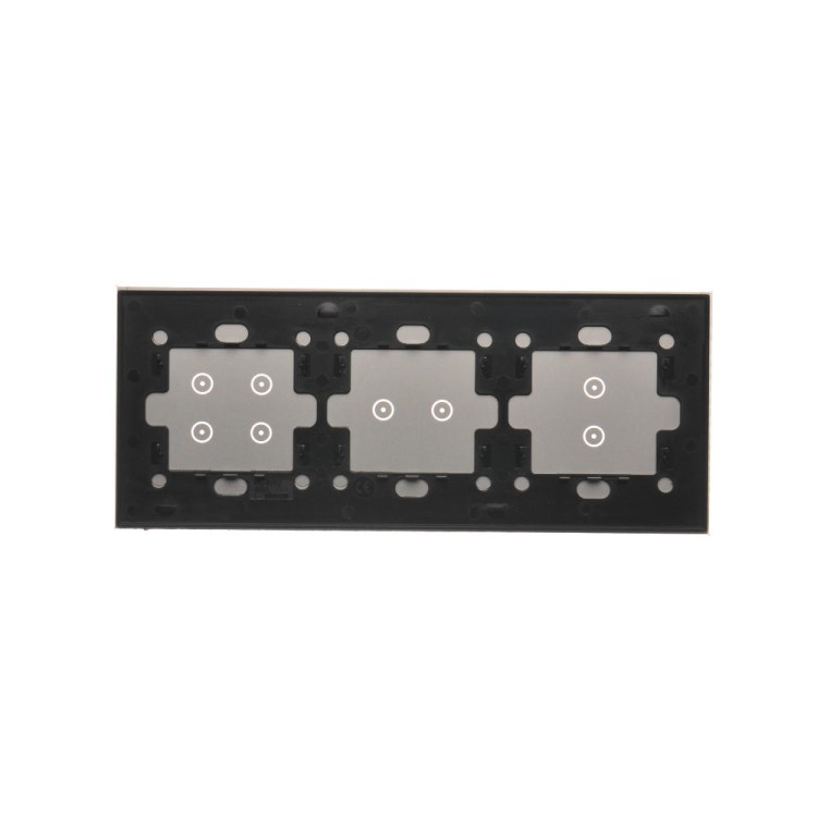 Panel dotykowy 3 moduły Simon 54 Touch DSTR3324/71 Kontakt-Simon srebrna mgła