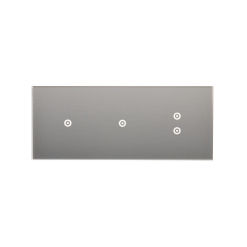 Panel dotykowy 3 moduły Simon 54 Touch DSTR3113/71 Kontakt-Simon srebrna mgła