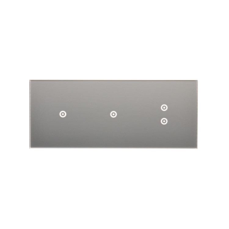 Panel dotykowy 3 moduły Simon 54 Touch DSTR3113/71 Kontakt-Simon srebrna mgła