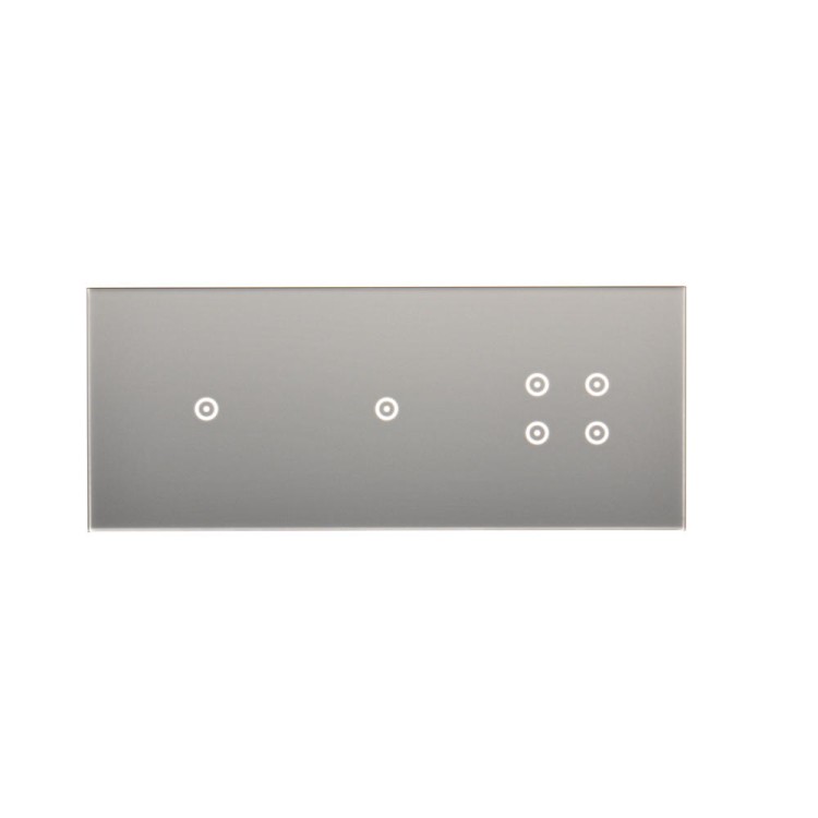 Panel dotykowy 3 moduły Simon 54 Touch DSTR3114/71 Kontakt-Simon srebrna mgła