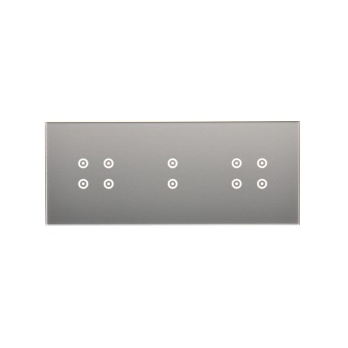 Panel dotykowy 3 moduły Simon 54 Touch DSTR3121/71 Kontakt-Simon srebrna mgła