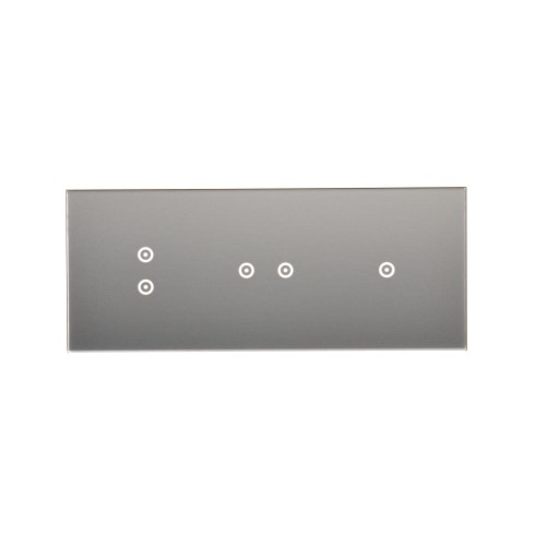 Panel dotykowy 3 moduły Simon 54 Touch DSTR3123/71 Kontakt-Simon srebrna mgła
