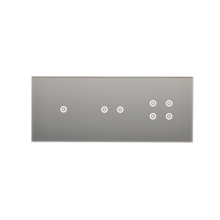 Panel dotykowy 3 moduły Simon 54 Touch DSTR3124/71 Kontakt-Simon srebrna mgła