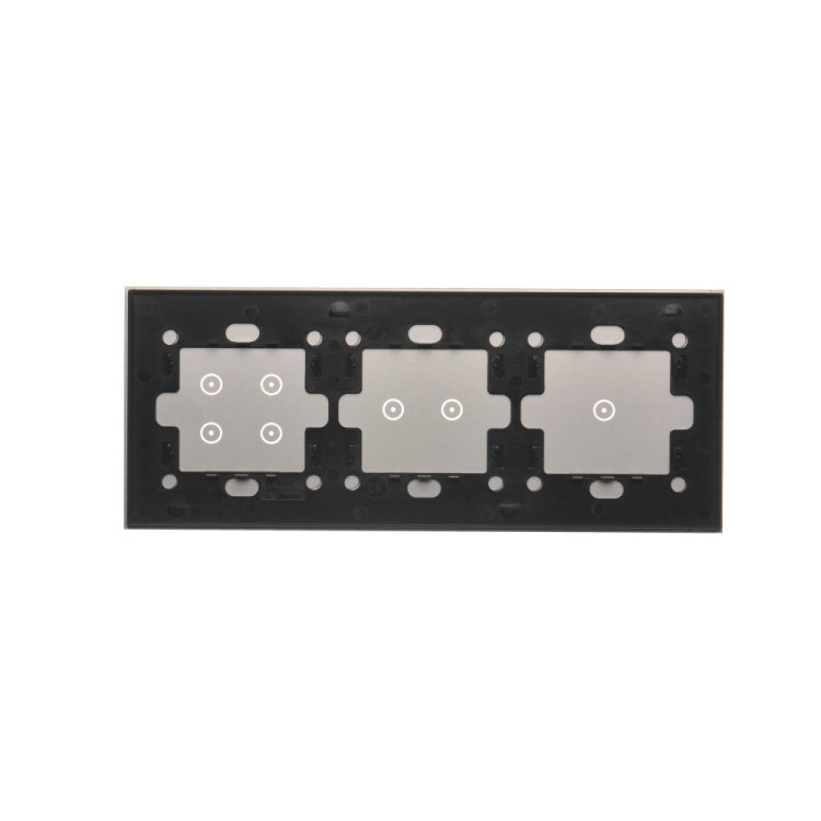 Panel dotykowy 3 moduły Simon 54 Touch DSTR3124/71 Kontakt-Simon srebrna mgła