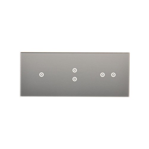 Panel dotykowy 3 moduły Simon 54 Touch DSTR3132/71 Kontakt-Simon srebrna mgła