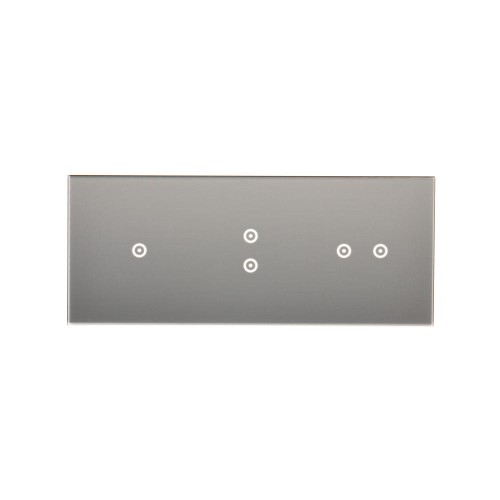 Panel dotykowy 3 moduły Simon 54 Touch DSTR3132/71 Kontakt-Simon srebrna mgła