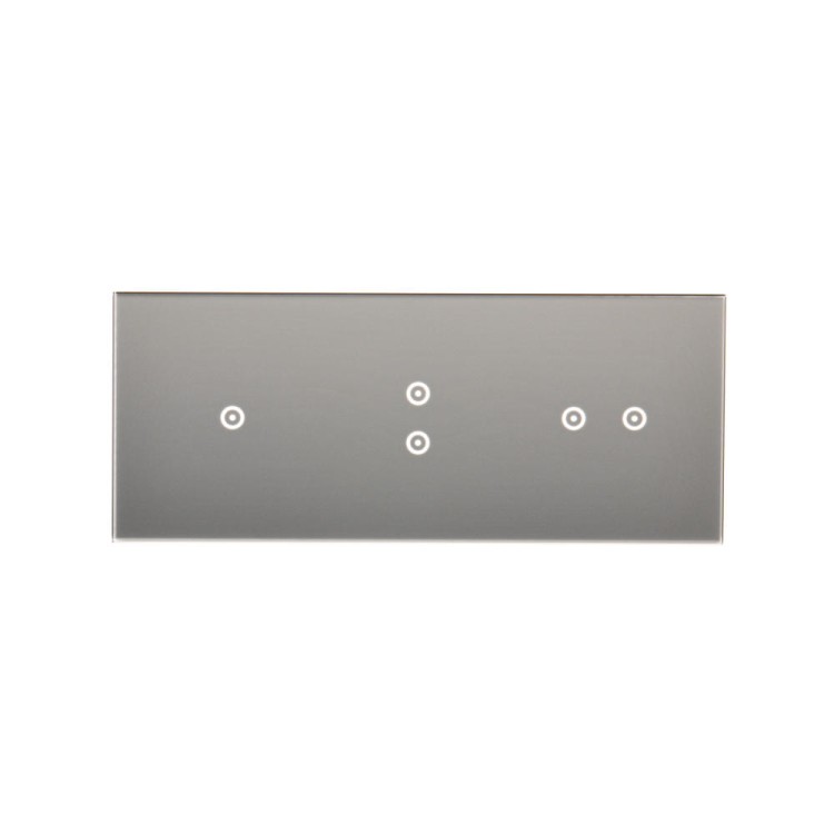 Panel dotykowy 3 moduły Simon 54 Touch DSTR3132/71 Kontakt-Simon srebrna mgła