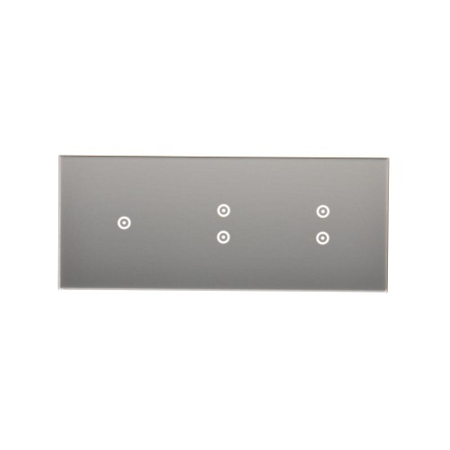 Panel dotykowy 3 moduły Simon 54 Touch DSTR3133/71 Kontakt-Simon srebrna mgła
