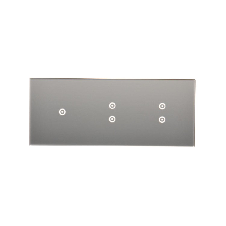 Panel dotykowy 3 moduły Simon 54 Touch DSTR3133/71 Kontakt-Simon srebrna mgła