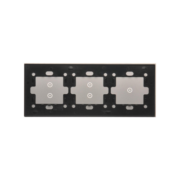 Panel dotykowy 3 moduły Simon 54 Touch DSTR3133/71 Kontakt-Simon srebrna mgła