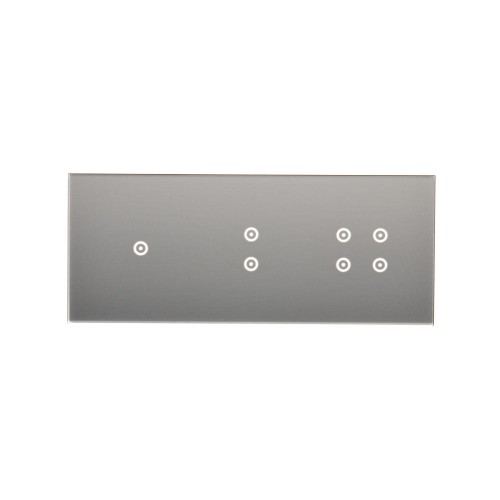 Panel dotykowy 3 moduły Simon 54 Touch DSTR3134/71 Kontakt-Simon srebrna mgła
