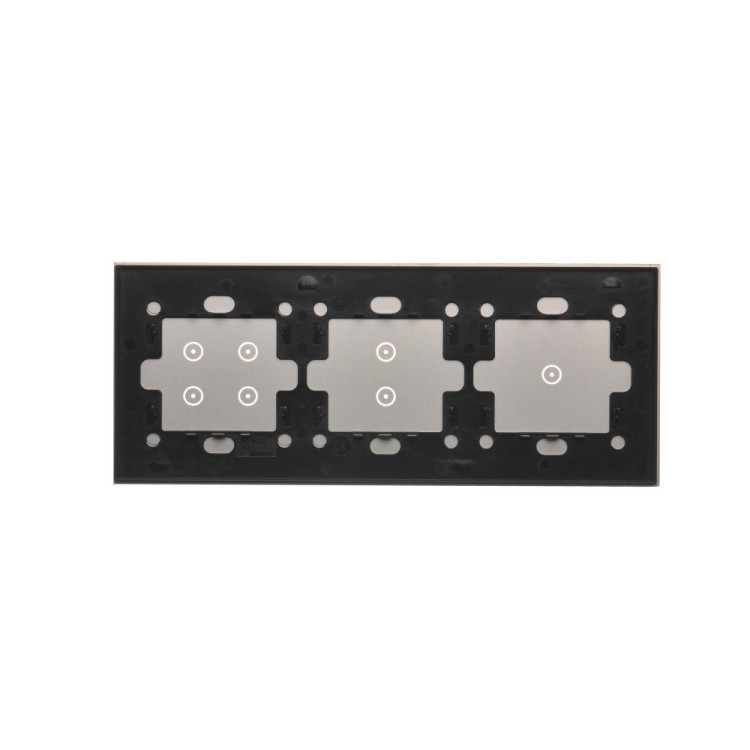 Panel dotykowy 3 moduły Simon 54 Touch DSTR3134/71 Kontakt-Simon srebrna mgła