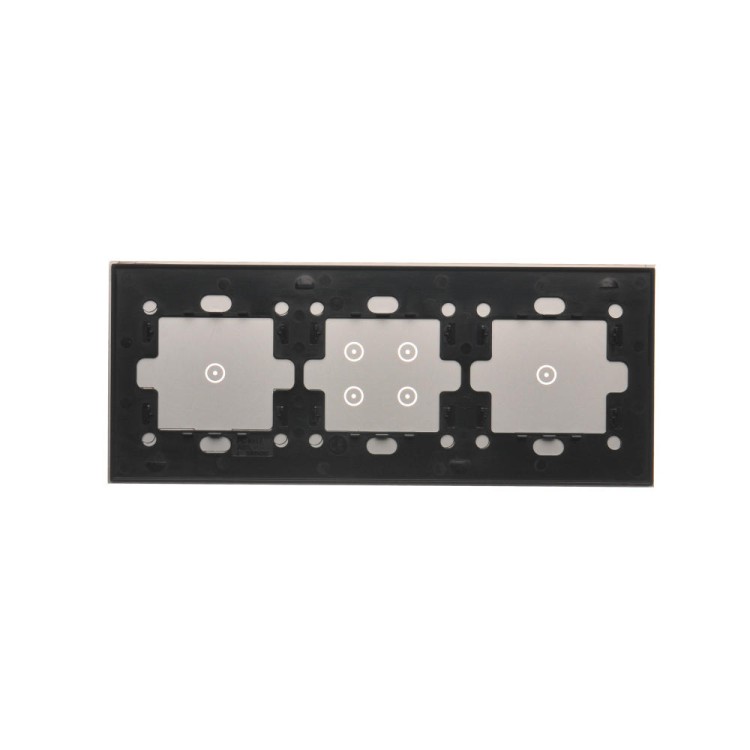Panel dotykowy 3 moduły Simon 54 Touch DSTR3141/71 Kontakt-Simon srebrna mgła