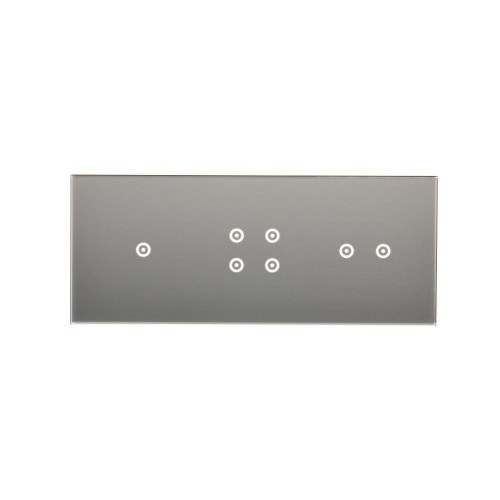Panel dotykowy 3 moduły Simon 54 Touch DSTR3142/71 Kontakt-Simon srebrna mgła