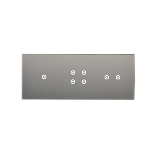 Panel dotykowy 3 moduły Simon 54 Touch DSTR3142/71 Kontakt-Simon srebrna mgła