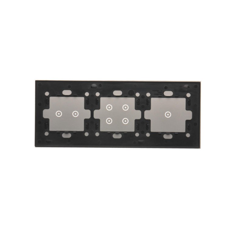 Panel dotykowy 3 moduły Simon 54 Touch DSTR3142/71 Kontakt-Simon srebrna mgła