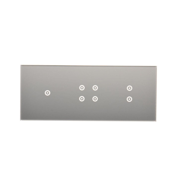Panel dotykowy 3 moduły Simon 54 Touch DSTR3143/71 Kontakt-Simon srebrna mgła
