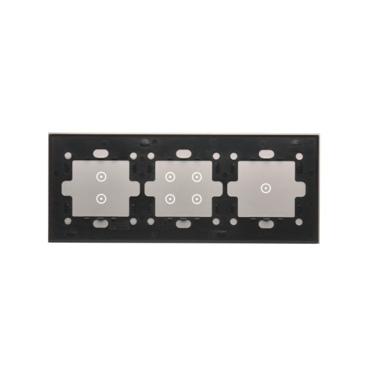 Panel dotykowy 3 moduły Simon 54 Touch DSTR3143/71 Kontakt-Simon srebrna mgła
