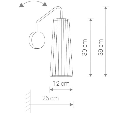 Lampa ścienna regulowana Kinkiet Industrialny Loft DOVER BLACK I 9266 NOWODVORSKI Lighting GU10 nowoczesna oprawa oświetleniowa czarna Inspiracje Premium