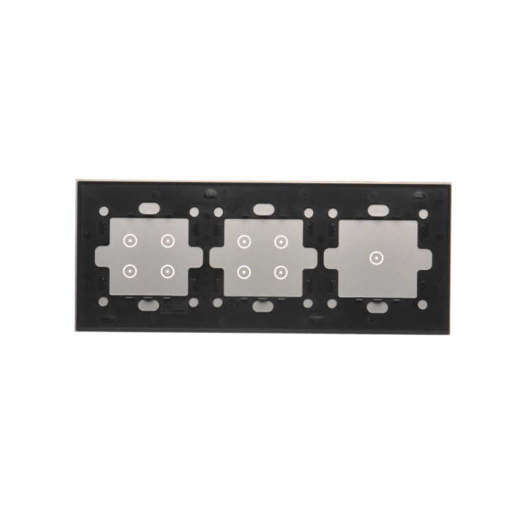 Panel dotykowy 3 moduły Simon 54 Touch DSTR3144/71 Kontakt-Simon srebrna mgła