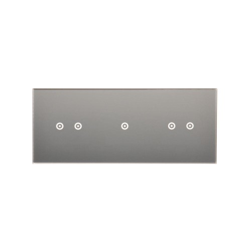 Panel dotykowy 3 moduły Simon 54 Touch DSTR3212/71 Kontakt-Simon srebrna mgła